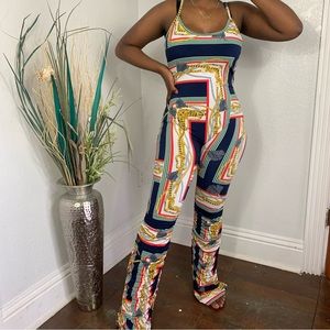 STACKED/RUCHED LEG BODYSUIT (NWOT)